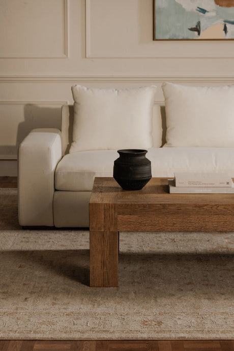 Modern European furniture - Aged Oak Coffee Table - www.oroa.com