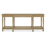 Modern European furniture - Vintage Style Oak Console Table - www.oroa.com