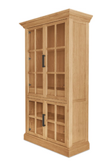 Modern European furniture - Oak 4-Door Tall Cabinet - www.oroa.com