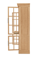 Modern European furniture - Oak 4-Door Tall Cabinet - www.oroa.com