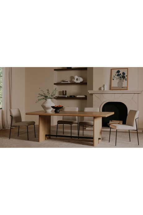 Modern European furniture - Natural Oak Dining Table - www.oroa.com