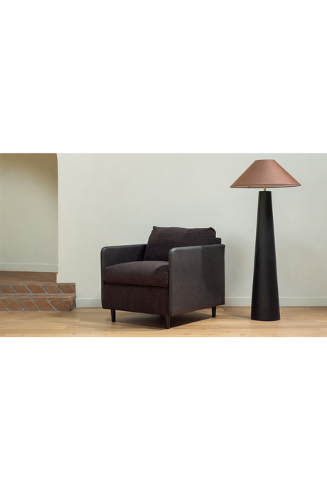 Modern European furniture - Leather Arm Accent Chair - www.oroa.com