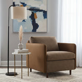 Modern European furniture - Leather Arm Accent Chair - www.oroa.com