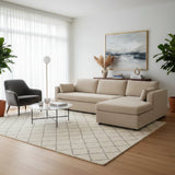 Modern European furniture - Sectional Sofa with Storage Chaise - www.oroa.com
