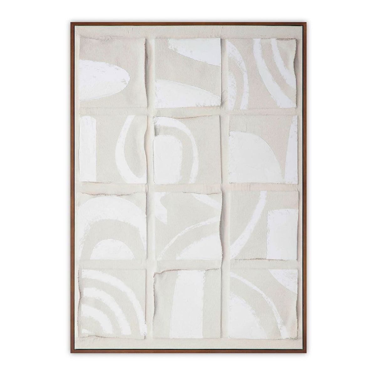 Modern European furniture - Gray Drid-Pattern Art Print - www.oroa.com
