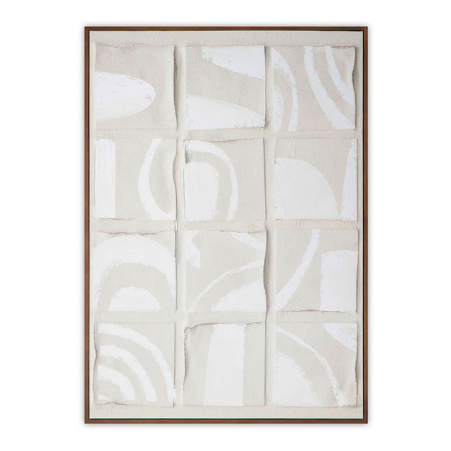 Modern European furniture - Gray Drid-Pattern Art Print - www.oroa.com