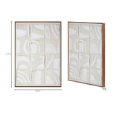 Modern European furniture - Gray Drid-Pattern Art Print - www.oroa.com