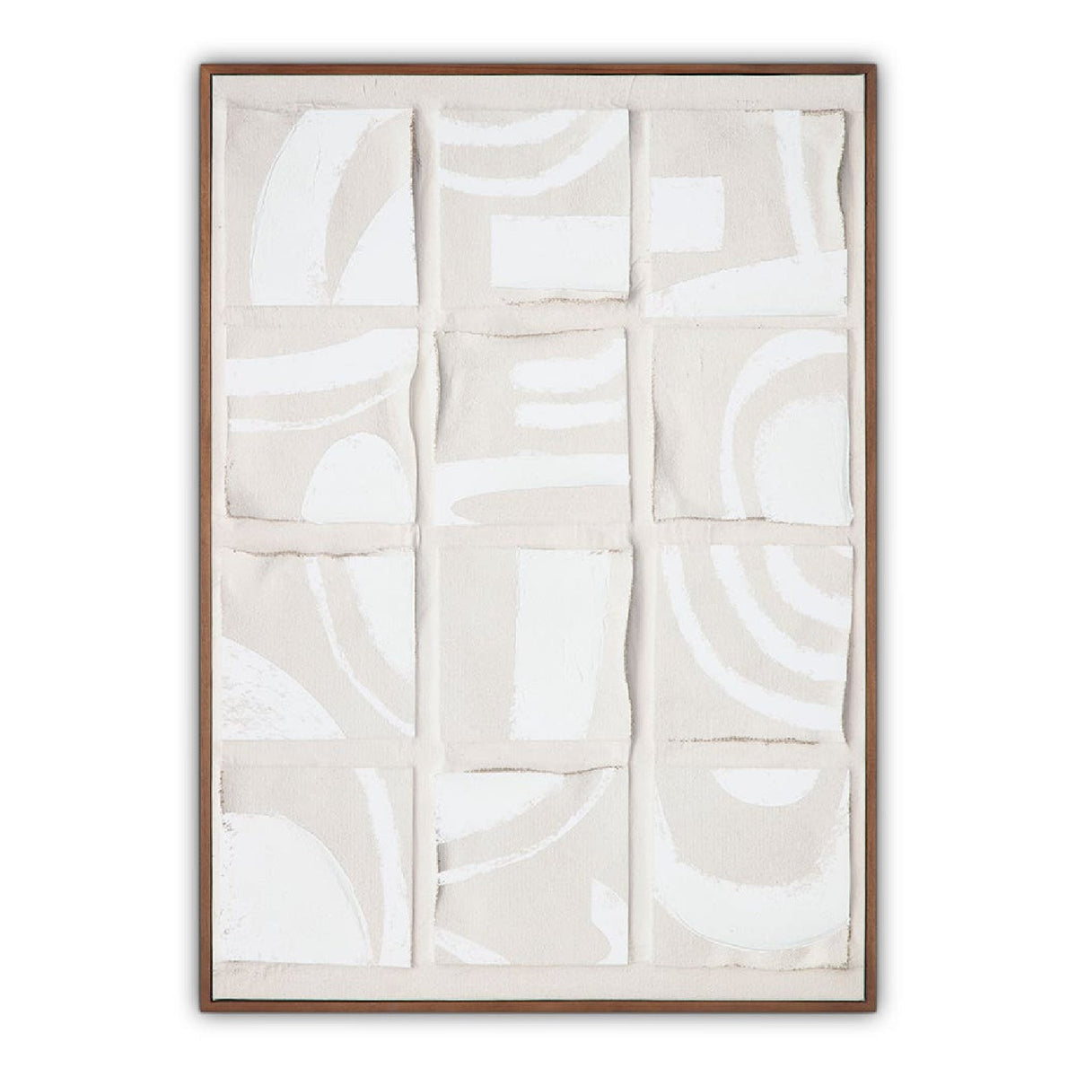 Modern European furniture - Gray Drid-Pattern Art Print - www.oroa.com