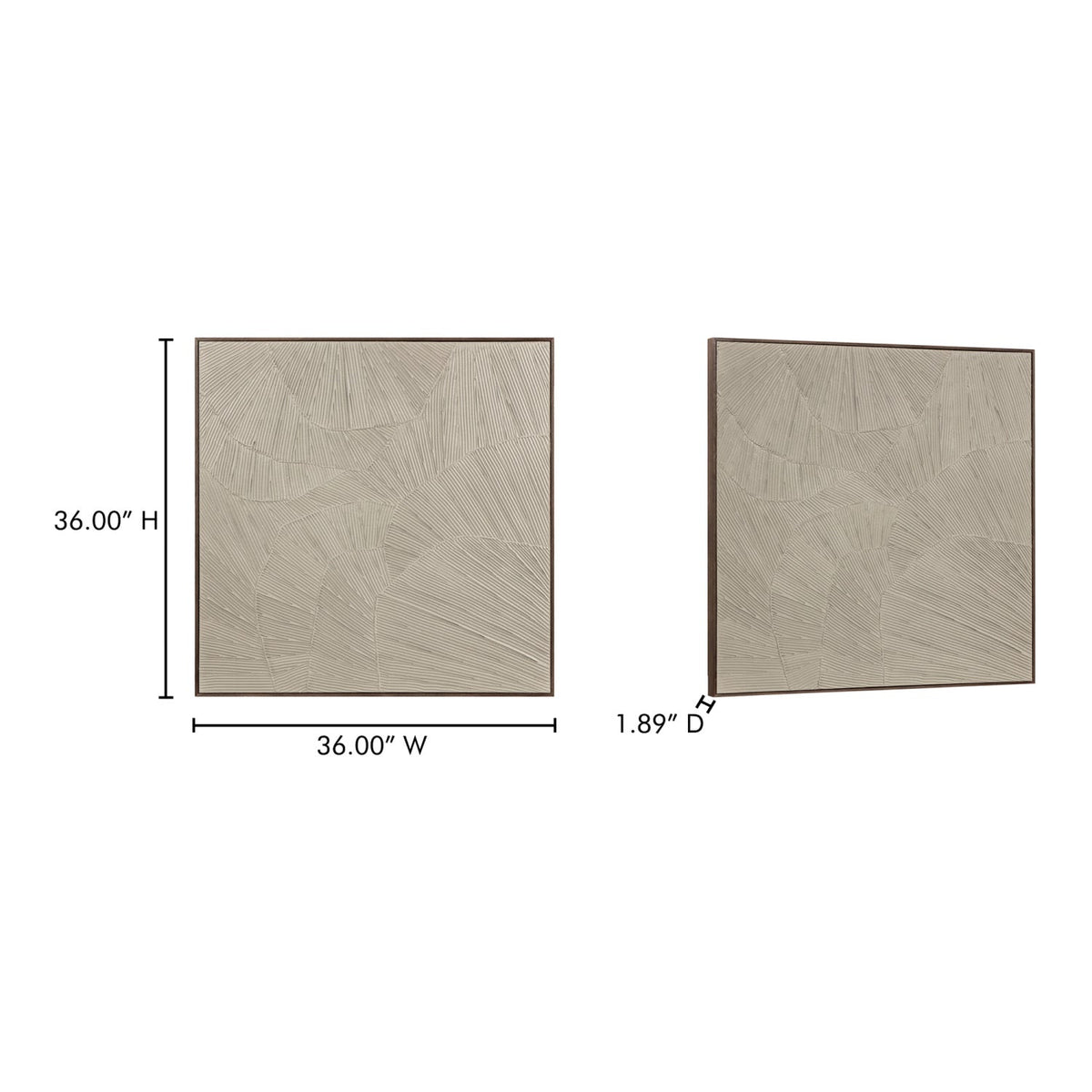 Modern European furniture - Textured Beige Framed Painting - www.oroa.com