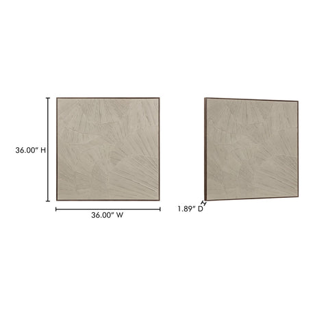 Modern European furniture - Textured Beige Framed Painting - www.oroa.com