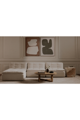 Modern European furniture - Grid Channeled Ottoman - www.oroa.com
