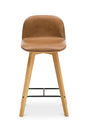 Modern European furniture - Tan Leather Counter Stool - www.oroa.com