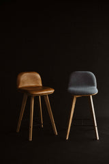 Modern European furniture - Tan Leather Counter Stool - www.oroa.com