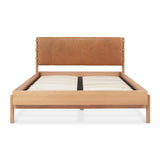 Modern European furniture - Brown Leather Bed - www.oroa.com