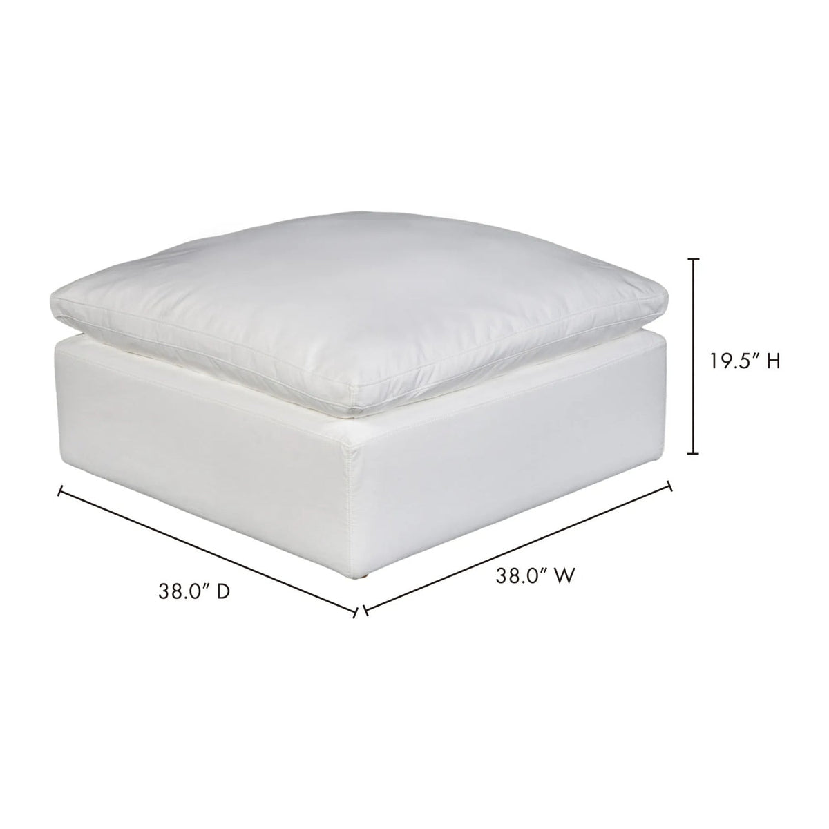 Modern European furniture - Square Modern Classic Ottoman - www.oroa.com