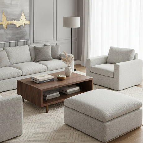 Modern European furniture - Square Modern Classic Ottoman - www.oroa.com