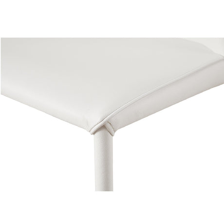 Modern European furniture - Minimalist Vegan Leather Dining Chairs (2) - www.oroa.com