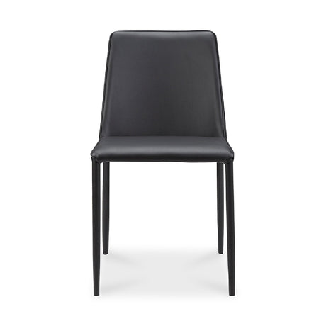 Modern European furniture - Minimalist Vegan Leather Dining Chairs (2) - www.oroa.com