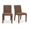 Modern European furniture - Fabric Upholstered Dining Chairs (2) - www.oroa.com