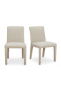 Modern European furniture - Fabric Upholstered Dining Chairs (2) - www.oroa.com