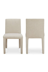 Modern European furniture - Fabric Upholstered Dining Chairs (2) - www.oroa.com