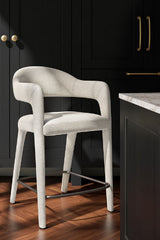 Modern European furniture - Open Barrel-Back Counter Stool - www.oroa.com