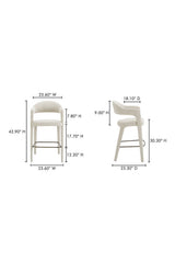 Modern European furniture - Open Barrel-Back Bar Stool - www.oroa.com