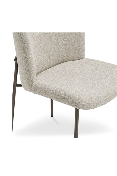 Modern European furniture - Blackened Bronze Frame Dining Chairs (2) - www.oroa.com