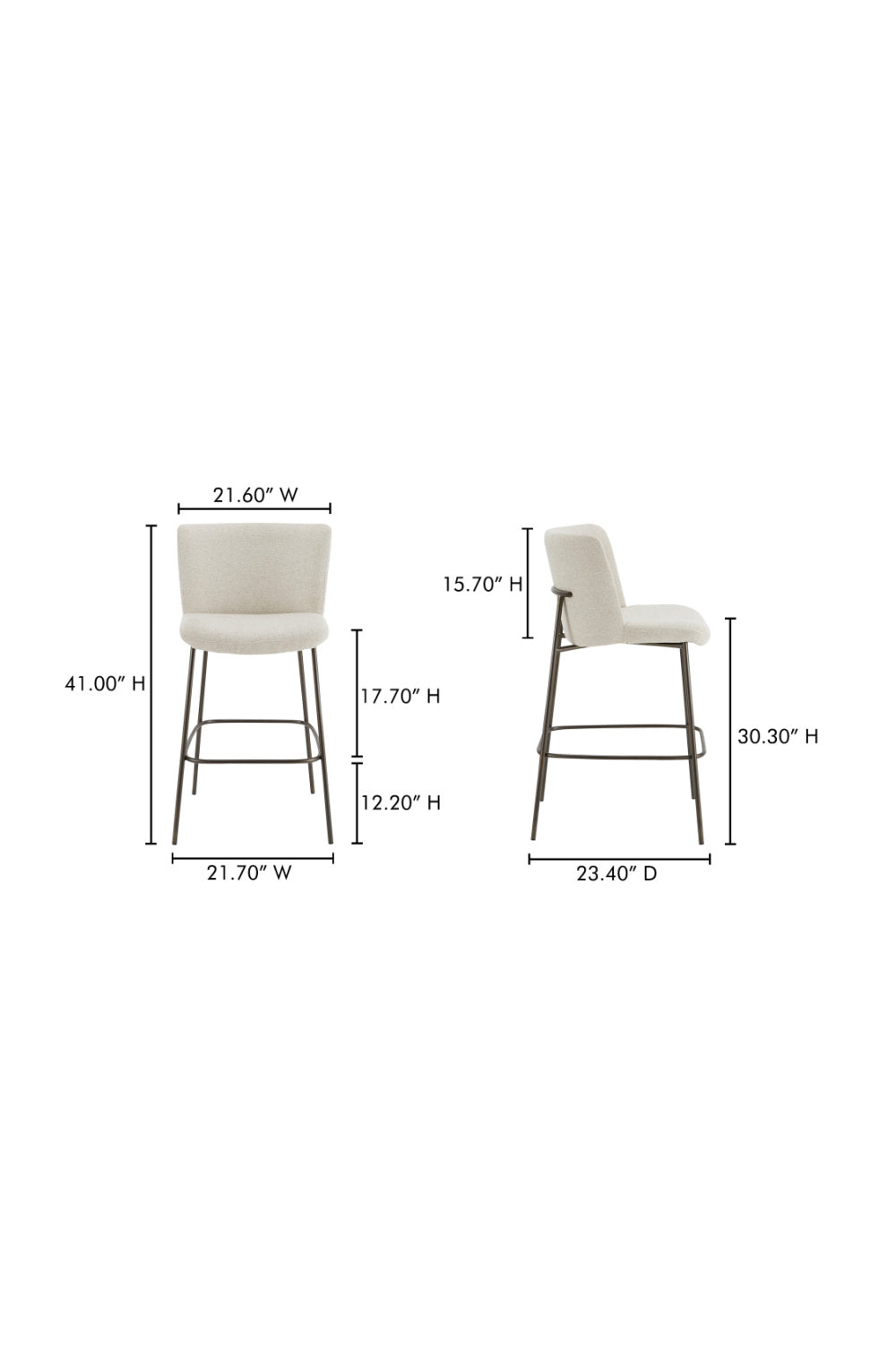 Thin Metal Frame Bar Stool | Novi Living Early - www.oroa.com