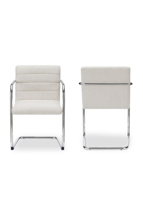 Modern European furniture - Channeled Cantilever Dining Chairs (2) - www.oroa.com