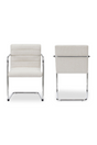 Modern European furniture - Channeled Cantilever Dining Chairs (2) - www.oroa.com