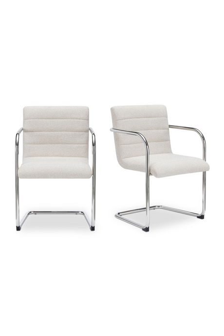 Modern European furniture - Channeled Cantilever Dining Chairs (2) - www.oroa.com