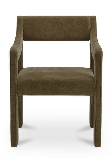 Modern European furniture - Upholstered Sloped-Arm Dining Chair - www.oroa.com