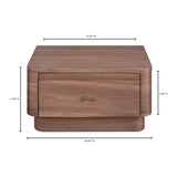 Modern European furniture - 1-Drawer Wooden Nightstand S - www.oroa.com