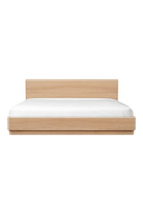 Modern European furniture - Light Oak Scandinavian Bed - www.oroa.com