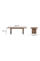 Modern European furniture - Rectangular Oak Dining Table - www.oroa.com