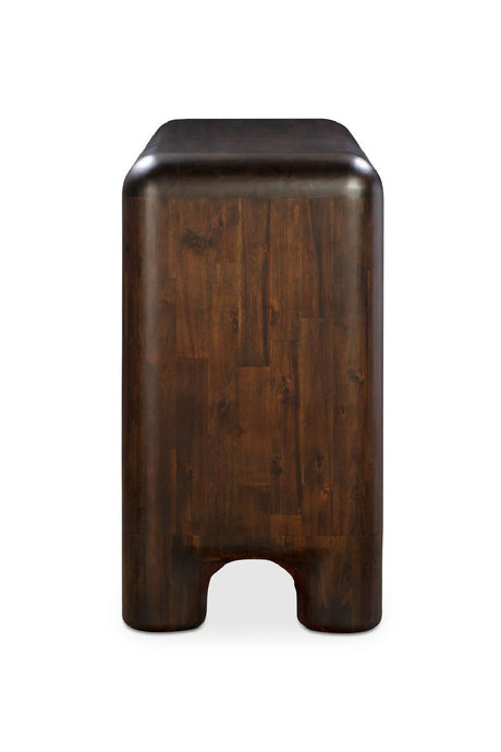 Modern European furniture - Brown Acacia 6-Drawer Dresser - www.oroa.com