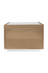 Modern European furniture - 2-Drawer Solid Oak Nightstand - www.oroa.com