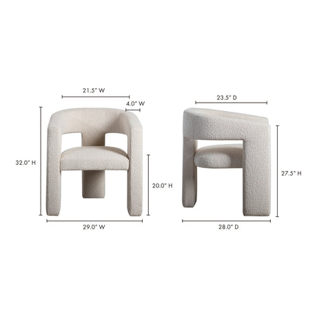 Modern European furniture - Modern 3-Legged Dining Chair - www.oroa.com