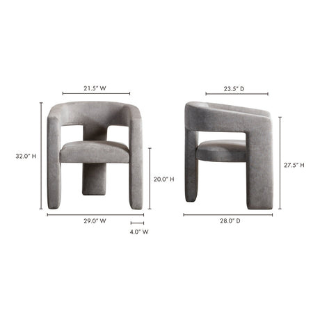 Modern European furniture - Modern 3-Legged Dining Chair - www.oroa.com