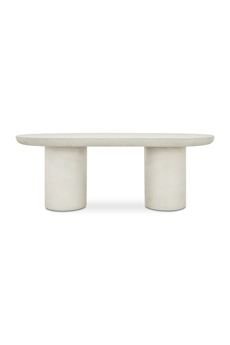 Modern European furniture - Cream Concrete Dining Table - www.oroa.com