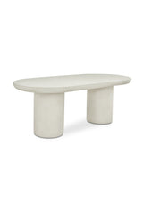 Modern European furniture - Cream Concrete Dining Table - www.oroa.com