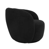 Black Rounded Accent Chair | OROA Modern Molina