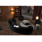 Black Rounded Accent Chair | OROA Modern Molina