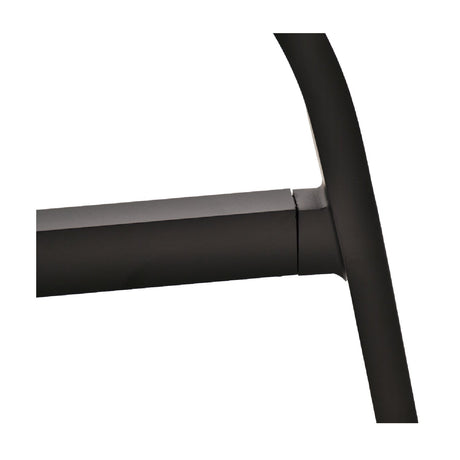 Modern European furniture - Black Aluminum Outdoor Dining Table - www.oroa.com