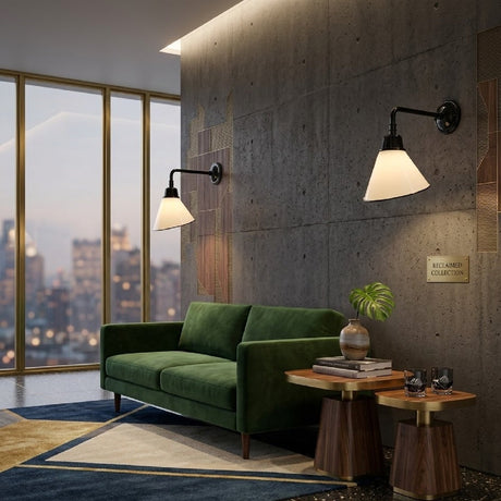 Modern European furniture - Conical Metal Shade Wall Lamps (2) - www.oroa.com