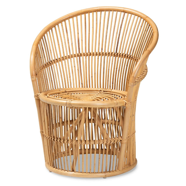 Modern European furniture - Rattan Round Base Accent Chair - www.oroa.com