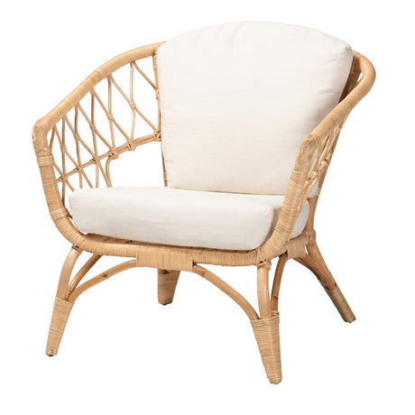 Modern European furniture - Openwork Rattan Accent Chair - www.oroa.com