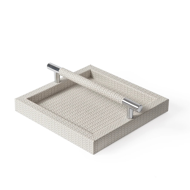 Leather Covered Napkin Tray | Pinetti | OROA.com