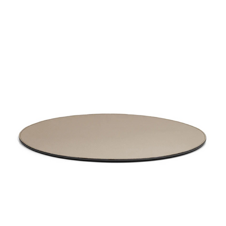 Grained Leather Round Placemat | Pinetti | OROA.com